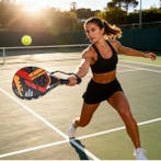 Padel Racket Lichtgewicht Duurzaam met Anti Vibratie Grip, Sport en Fitness, Padel, Verzenden, Nieuw