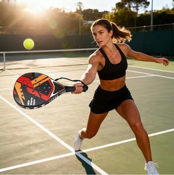 Padel Racket Lichtgewicht Duurzaam met Anti Vibratie Grip, Verzenden, Nieuw