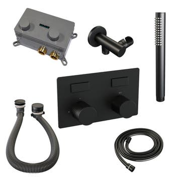 Brauer Black Carving Thermostatische Inbouw Badkraan, Doe-het-zelf en Verbouw, Sanitair, Ophalen of Verzenden, Nieuw