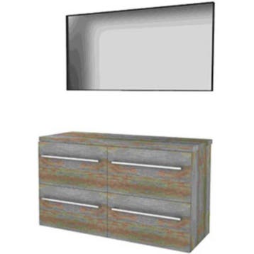 Basic-Line Framed 46 Badkamermeubelset - 120 x 46 cm - Met, Huis en Inrichting, Badkamer | Badkamermeubels, Ophalen of Verzenden