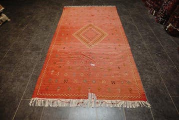 Prachtige Indiase kilim - Tapijt - 268 cm - 152 cm, Nieuw