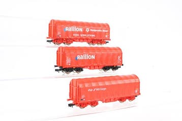 Roco H0 - 47444/47445 - Modeltrein goederenwagon (3) - Drie, Nieuw
