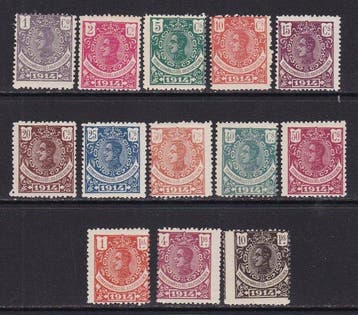 Spaans-Guinea 1914 - Alfonso XIII - Edifil 98/110 -, Postzegels en Munten, Gestempeld