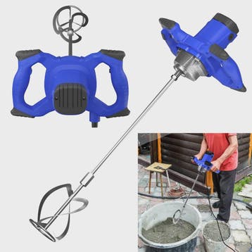 Krachtige Elektrische Betonmixer - 2600W, 6 Snelheden, Verst, Verzenden, Nieuw