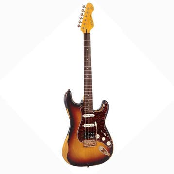 Vintage Icon VS HSS Distressed Sunset Sunburst, Ophalen of Verzenden, Nieuw, Solid body