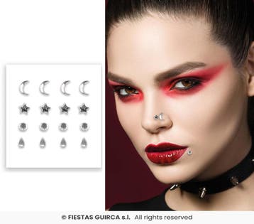 Gezichts Juwelen Piercing, Verzenden, Nieuw, Feestartikel