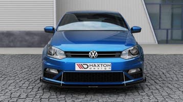 Maxton Front Racing Splitter (Wings) Volkswagen Polo GTI Mk5, Verzenden