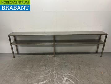 RVS Dubbele Etagere Brug 270 x 30 x 73 cm Horeca, Ophalen of Verzenden, Gebruikt