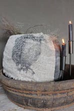 Shabby linnen doek Kruik met dadeltak, Ophalen of Verzenden, Nieuw