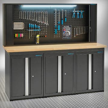 Datona Werkbank PRO eiken - 3 opbergkasten - 1, Ophalen of Verzenden, Nieuw