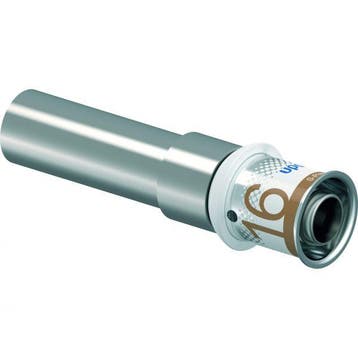 Uponor S-Press Plus perskoppeling Ø16x15 koper vernikkeld, Verzenden, Nieuw