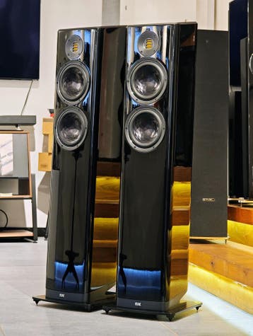 Elac Vela FS 408.2 (Zwart) | Inruil, Zo goed als nieuw, 120 watt of meer, Front, Rear of Stereo speakers, Ophalen
