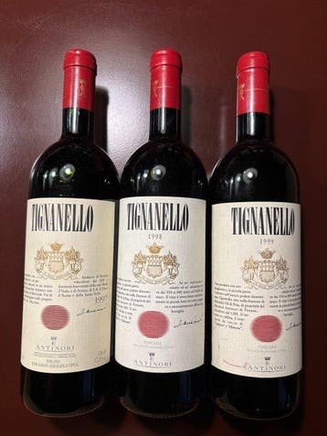 1997 , 1998 & 1999 Marchesi Antinori, Tignanello - Toscane, Nieuw
