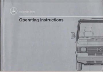 Gebruikers handleiding Mercedes Bremer 208-410 benzine, Auto diversen