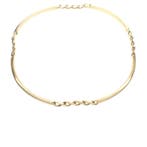 Exclusief gouden staafjescollier; Choker (Ketting), Ophalen of Verzenden, Gebruikt, Overige kleuren, Goud