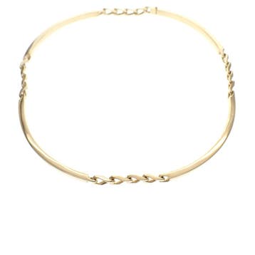 Exclusief gouden staafjescollier; Choker (Ketting), Ophalen of Verzenden, Gebruikt, Overige kleuren, Goud