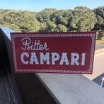 Campari - Wandbord - Staal - Bitter Campari-uithangbord