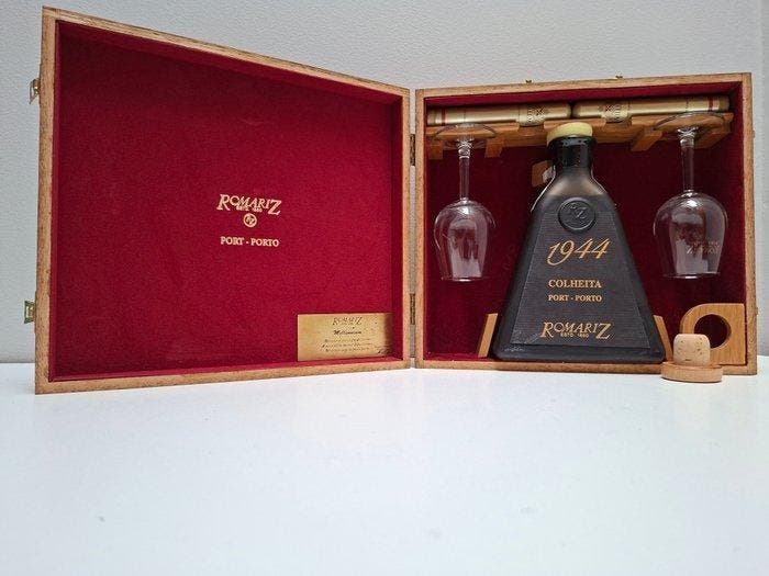 1944 Romariz (Incl. Gift Box & Glasses) - Colheita Port -, Verzamelen, Wijnen