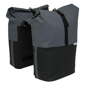 Fietstas dubbel | New Looxs | Nyborg | 34 liter, Fietsen en Brommers, Fietsaccessoires | Fietstassen, Verzenden, Nieuw, Newlooxs
