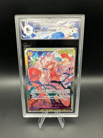 One Piece - 1 Graded card - Monkey D. Luffy Secret rare,, Nieuw