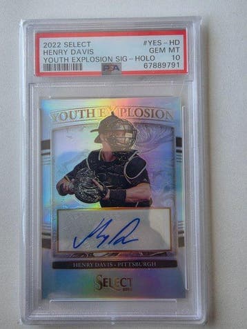 Panini Select Henry Davis Gesigneerde kaart, Serialized card, Nieuw