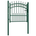 vidaXL Hekpoort EMMEN met stalen pinnen 104x97 cm groen, Verzenden, Nieuw
