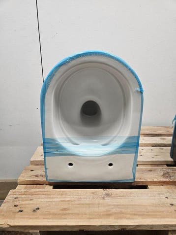 Wandtoilet BWS Calitri Urb.y 48 cm Rimfree Compact Mat Wit, Ophalen of Verzenden, Nieuw, Toilet