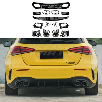 Diffuser With Chrome Exhaust Tips Voor Mercedes A Class W177, Ophalen of Verzenden, Nieuw