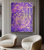 Lyora Art - STARRY NIGHT #38 Acrylic painting - Hand signed