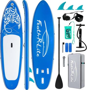 FEATH-R-LITE Opblaasbaar paddleboard, stand-up paddleboards, Verzenden, Zo goed als nieuw