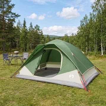 vidaXL Directe Tent Groen 305 x 215 x 140 cm Polyester en, Verzenden, Nieuw, Tot en met 2