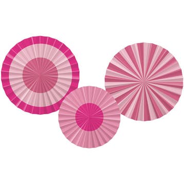 Deco Waaier Set Perfect Pink (3st), Ophalen of Verzenden, Nieuw
