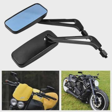 Set van 2 Motor Achteruitkijkspiegels - Universeel & Harley, Motoren, Verzenden, Nieuw