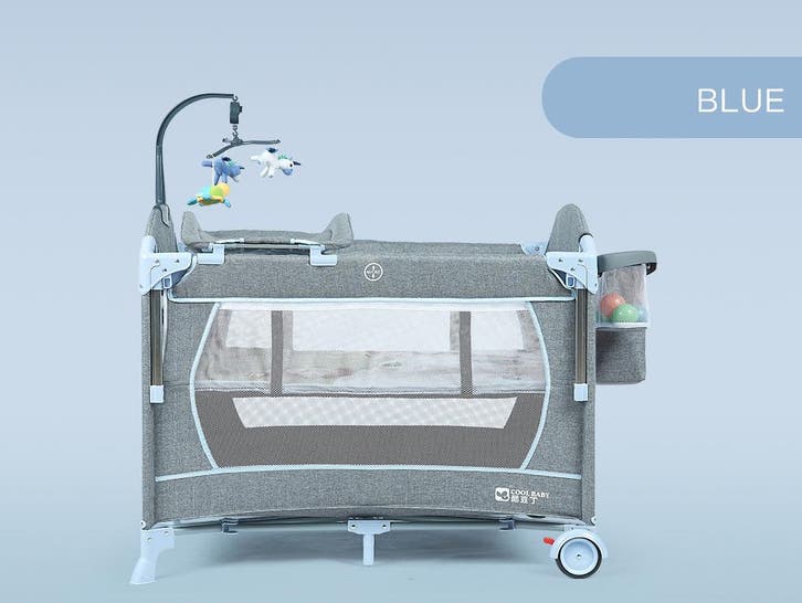Cool Baby KDD-P960F - Campingbed - Inklapbaar - Blauw, Kinderen en Baby's, Kinderkamer | Bedden, Nieuw, Ophalen of Verzenden