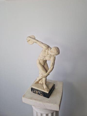 sculptuur, Discobolus Sculpture - 41 cm - Hars