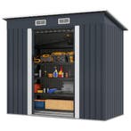 LIVSK Tuinschuur Fietsgarage - Verzinkt Staal - Schuin Dak m, Verzenden, Nieuw