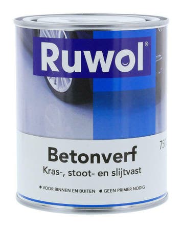 Ruwol Betonverf Heldergroen (RAL 6001) 750 ml, Verzenden, Nieuw