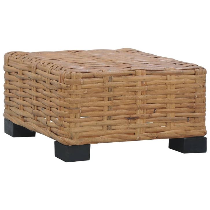 vidaXL Salontafel 47x47x28 cm natuurlijk rattan, Tuin en Terras, Tuinsets en Loungesets, Nieuw, Rotan, Verzenden