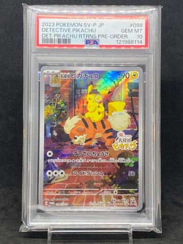 Pokémon - 1 Graded card - Detective Pikachu #098/SV-P Full, Nieuw