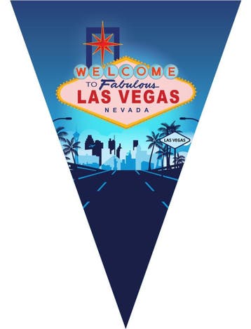 Vlaggenlijn Las Vegas (5m), Ophalen of Verzenden, Nieuw