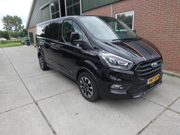Ford Transit Custom 320 2.0 TDCI L2H1 Sport* navi/cam*xenon*, Automaat, Gebruikt, Leder en Stof, Zwart