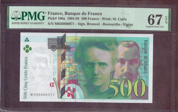 Frankrijk. - 500 Francs - 1994 - Pick 160a (Zonder, Postzegels en Munten, Bankbiljetten | Europa | Niet-Eurobiljetten