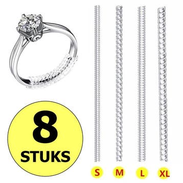 Fako Bijoux - Ringverkleiner Set - Ring Verkleiner - 8 Stuks, Verzenden, Nieuw