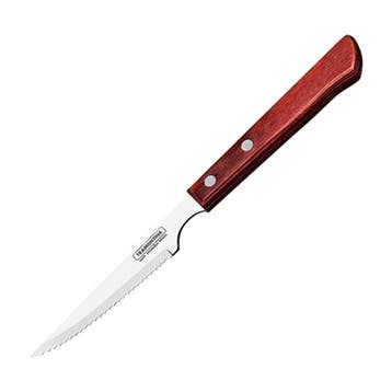 Steakmes | RVS/Hout | Per Stuk | Lengte 220mm Tramontina, Verzenden, Nieuw in verpakking