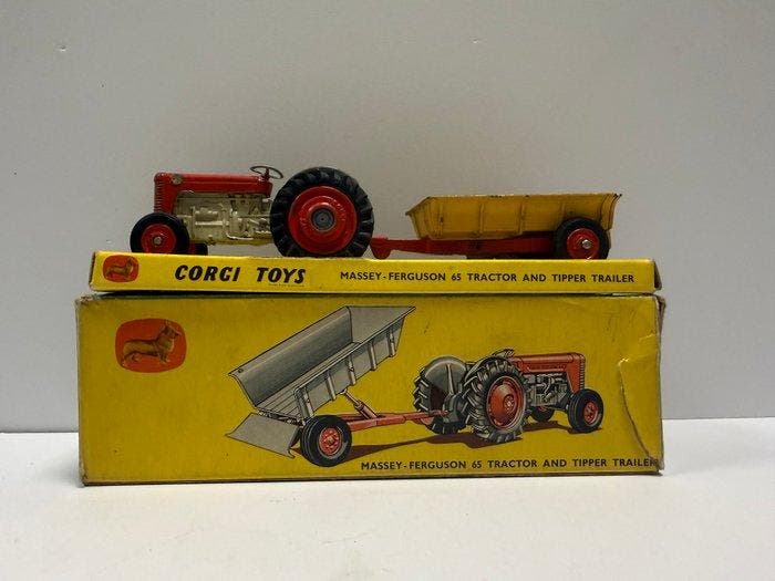 Corgi - Modelauto - Gift Set 7 - Massey Ferguson 65 tractor, Hobby en Vrije tijd, Modelauto's | 1:5 tot 1:12