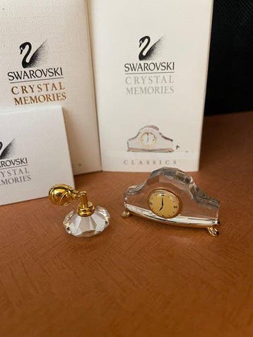 Swarovski - Beeldje - Memories Schoorsteenklok en