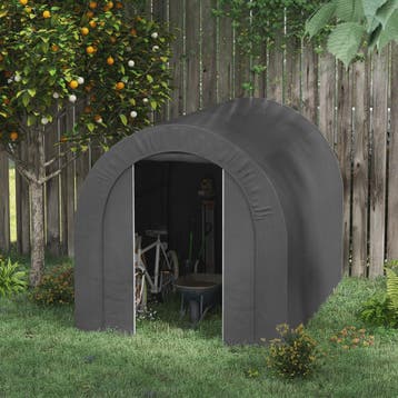 Outsunny Tuintent Opslag Garage voor Fietsen - PE & Metaal -, Verzenden, Nieuw