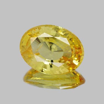 1 pcs Geel Saffier - 4.47 ct - Gemological Institute of, Sieraden, Tassen en Uiterlijk, Nieuw