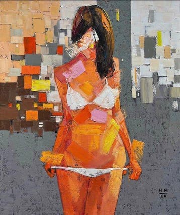 Hoang Anh - Fragments de désir 120 100 cm  Livraison