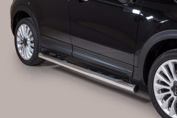 Side Bars | geschikt voor Fiat | 500X 15- 5d suv. | RVS rvs, Verzenden